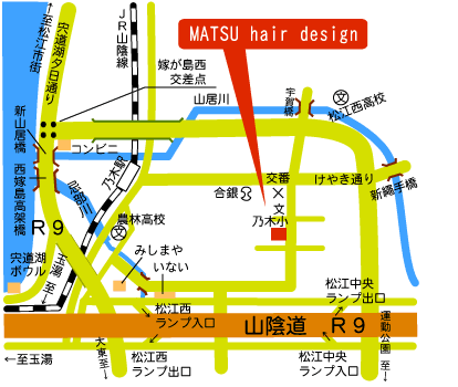 MATSU hair design （マツ　ヘアー　デザイン）の地図