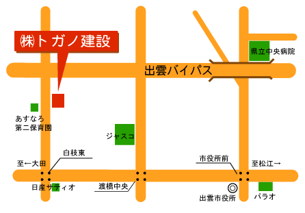 株式会社　トガノ建設の地図