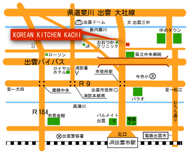 KOREAN KITCHEN KACHI（コリアン　キッチン　カチ）の地図
