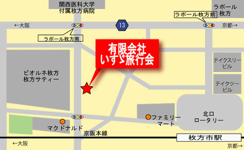 株式会社いすゞ旅行の地図