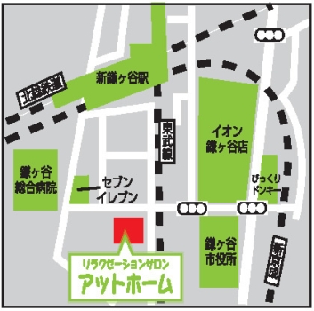 リラクゼーションサロン　アットホームの地図