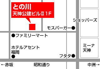 お好み焼き との川の地図