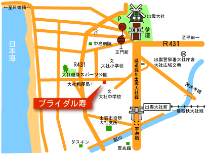 ブライダル寿の地図