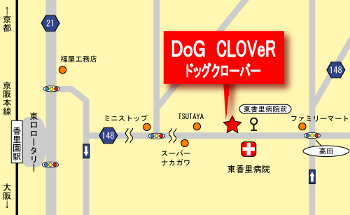 DoG CLOVeR　／　ドッグクローバーの地図