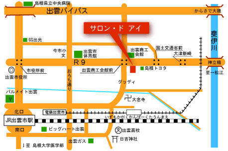 サロン・ド　アイの地図