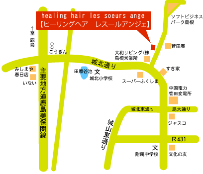 healing hair les soeurs ange （ヒーリングヘア　レスールアンジェ）の地図