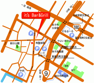 it's Bar＆Grill　（イッツバーアンドグリル）の地図