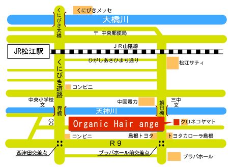 Organic Hair ange（オーガニックヘア　アンジェ）の地図