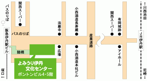よみうり伊丹文化センターの地図
