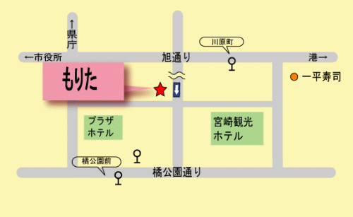 趣味の雑貨・小物のお店　もりたの地図