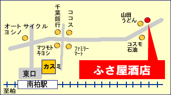 ふさ屋酒店の地図