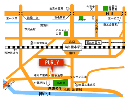 エステサロン　PURLY（ピュアリー）の地図