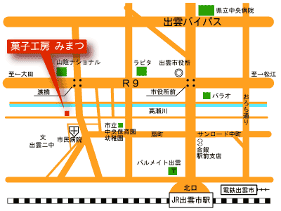 菓子工房　みまつの地図