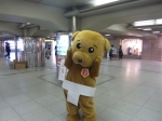 枚方市駅改札口前で、くらわんこ発見！！