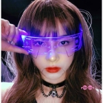 Luminous Light Up Glasses Cyberpunk Led Visor Glasses With Maui Jim