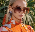 Pattern Transfer Shades Modern Sun Glasses Oversized Women Sunglasses Oakley