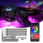 Decorative Led Strip Atmosphere Car Lights With App Music Wireless Remote Control Fiat