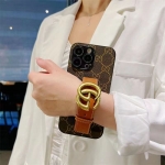 Brand wrist strap iphone15 pro max case CELINE Dior Gucci Coach Samsung GalaxyS24Ultra case