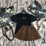 大人気グッチ子供服の韓国風ザノースフェイス キッズ tシャツ夏 激安#夏服新作Stussyロエベ親子キッズ tシャツ