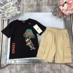FENDI・Diorステューシー キッズ夏服可愛らしさと品質満載の T シャツコーデセット