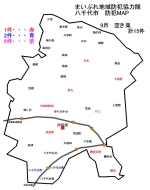 【犯罪発生ＭＡＰ　八千代市　9月　空き巣】